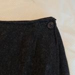 Vintage G.H. Bass & Co 100% Wool Wrap Skirt Women’s Sz 8 Charcoal Career Office Photo 7