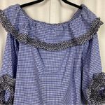 Alexis Miquela Blue Gingham Plaid Mini Dress Sz.XS Photo 5