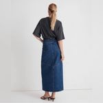 Madewell  Denim Mid Rise Maxi Skirt in Pineland Wash Size 33 Photo 1