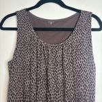 Garnet Hill  Brown Print Sleeveless Dress with Pockets -‎ Women's Medium Photo 2