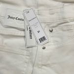 Juicy Couture Jeans Women's Size 31 Wide Leg Cuff High Rise White Lunita, NWT Photo 13