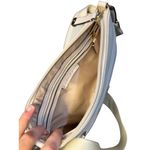 Calvin Klein  Pebble Faux Leather Crossbody Bag Off White Gold Hardware 9.5"x6.5" Photo 7