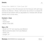 Urban Outfitters  Silence + Noise Split Sleeve Tie Front NEW Photo 4