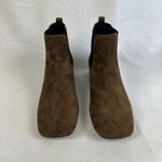 New Aerosol Studio Brown Suede Square Toe Chelsea Ankle Boots Womens 8M Fall Size 8 Photo 1
