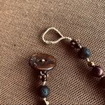 Butterscotch Bakelite beads , Wood & Bone long necklace,One of a kind handmade Brown Photo 8