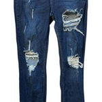 Cello Womens Ms.  Distressed Dark Rinse Ripped Skinny Jeans - Sz 16 Photo 0