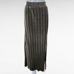 Umgee Olive Velvet Pleated Pull On Maxi Skirt Size Medium Photo 1