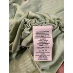 Free People  laria Blouse Pleated Adjustable Drawstring Puff Sleeve bright Mint g Photo 12