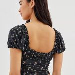 Urban Outfitters  Fifi Ruched Cropped Top NWT Size S Photo 2