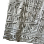 Tadashi Shoji  Silver Metallic One Shoulder Dress Photo 10