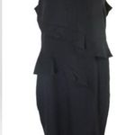 Thalia Sodi Elegant Black Ruffled Sleeveless Dress. Size-14 Photo 0