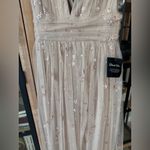 Altar'd State Tulle maxi dress ruffle flutter sleeve glitter stars formal sparkly vneck aster Photo 10