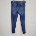Gap  Womens Jeans Size 6 Blue Distressed Coupe Girlfriend Y2K Knee Ripped Skinny Photo 37
