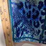 Constantly Varied Gear CVG Blue Animal Print Capri Leggings Workout Large Gym Photo 3