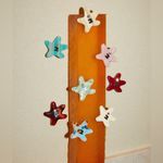 Tagi Star Shape Yellow Single Piece Hairclip Silver Photo 3