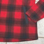 Duluth Red Plaid Fleece Pullover Size Large Photo 2