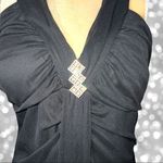 Taboo Nwot!  beautiful long black gown! Beautiful rhinestone center design! Photo 1