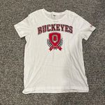 PINK - Victoria's Secret Victoria’s Secret PINK white ohio state t-shirt Sz L Photo 0