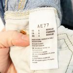 American Eagle  AE77 High Rise Stovepipe Baggy Relaxed Jeans Blue 6 Photo 4