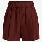 Express Pull‎ On Burgundy Shorts Size M Brown Size M Photo 0