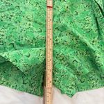 Derek Lam Green Paisley Paperbag High-Waisted Shorts Size 6 Photo 3