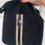 Tommy Hilfiger  Black Monogram Crossbody Messenger Bag Adjustable Strap Photo 8