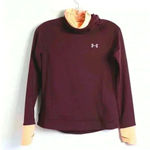 Under Armour Women’s CG Reactor Run Funnel Warm-Up Top | Size Small | Maroon Photo 2