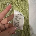 Urban Outfitters  Green Gossamer Crochet Flyaway Top Size Medium Photo 5