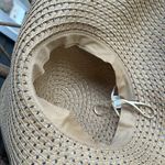 Extra Large Tan Woven Sun Hat Photo 2