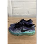 Nike  Blue Purple Air Flyknit Max Hyper Grape Women's Running Shoes - Size 9.5 Photo 1