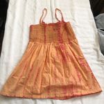 Arizona 2000s Y2K  Orange pink red tie-dye shirred cami spaghetti strap top blouse shirt Size M, measurement in pics Photo 4