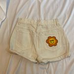 156 BY PACSUN White Shorts Orange playboy bunny Sun Embroidered 25 Photo 1