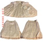 Charter Club VINTAGE 1980'S LIGHT PEACH LINEN SKIRT SUIT (12) Photo 10