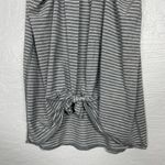 Lululemon  Women 4 Gray White All Tied Up Tank Striped Open Back Athletic Workout Photo 4
