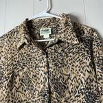 Northern Reflections Women's L Cheetah Print Long Sleeve Blouse Vintage Photo 7
