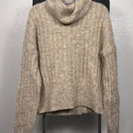 William Rast  | Heathered Tan Cowl Neck Sweater Photo 0