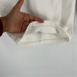 LIONESS Slouchy White Twill Pleated Drawcord Waist Wide-Leg Pants Size S Photo 7