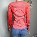 Athleta  Sz Small Pink Orange Long Sleeve Scoop Neck Athletic Shirt Active Gym Photo 5