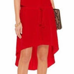 Mason 100% Silk Multi Strap Sleeveless High‎ Low V Photo 0