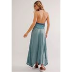 Free People Surf's Up Maxi Dress in Ocean Combo Retro 70s Bohemian Beach Small Photo 12