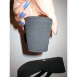 Guess New Womens Foam Platform Wedge 9.5 Crystal Logo Shoes Sandals Light Black Photo 2