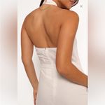Petal and Pup  Betsy Halterneck Maxi Dress White Medium Photo 6