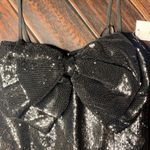 Black sequined mini dress cocktail wedding new year NWT Size undefined Photo 2