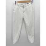 AG Adriano Goldschmied Adriano Goldschmied Pants 24R White The Tristan Tailored Trouser Linen Cotton Photo 7