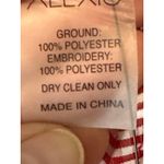 Alexis Alzena Red White Gingham Embroidered Wrap Mini Dress Size XS Photo 9