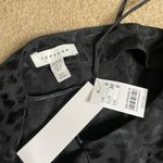 Topshop Petite Leopard Print Black Mini Slip Dress Photo 5