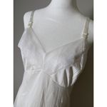 Vintage Y2k Movie Star Babydoll Slip Dress Sz 38 White Lace Cottagecore Romantic Size M Photo 2