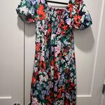 Old Navy Floral Puff Sleeve Midi Dress Medium Petite Photo 3