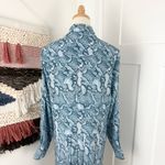 Zadig & Voltaire  Rougi Snake Dress Blue Sz L Photo 8