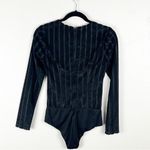 HOUSE OF HARLOW 1960 x REVOLVE Black Long Sleeves Hidden Back Zipper Bodysuit Photo 1